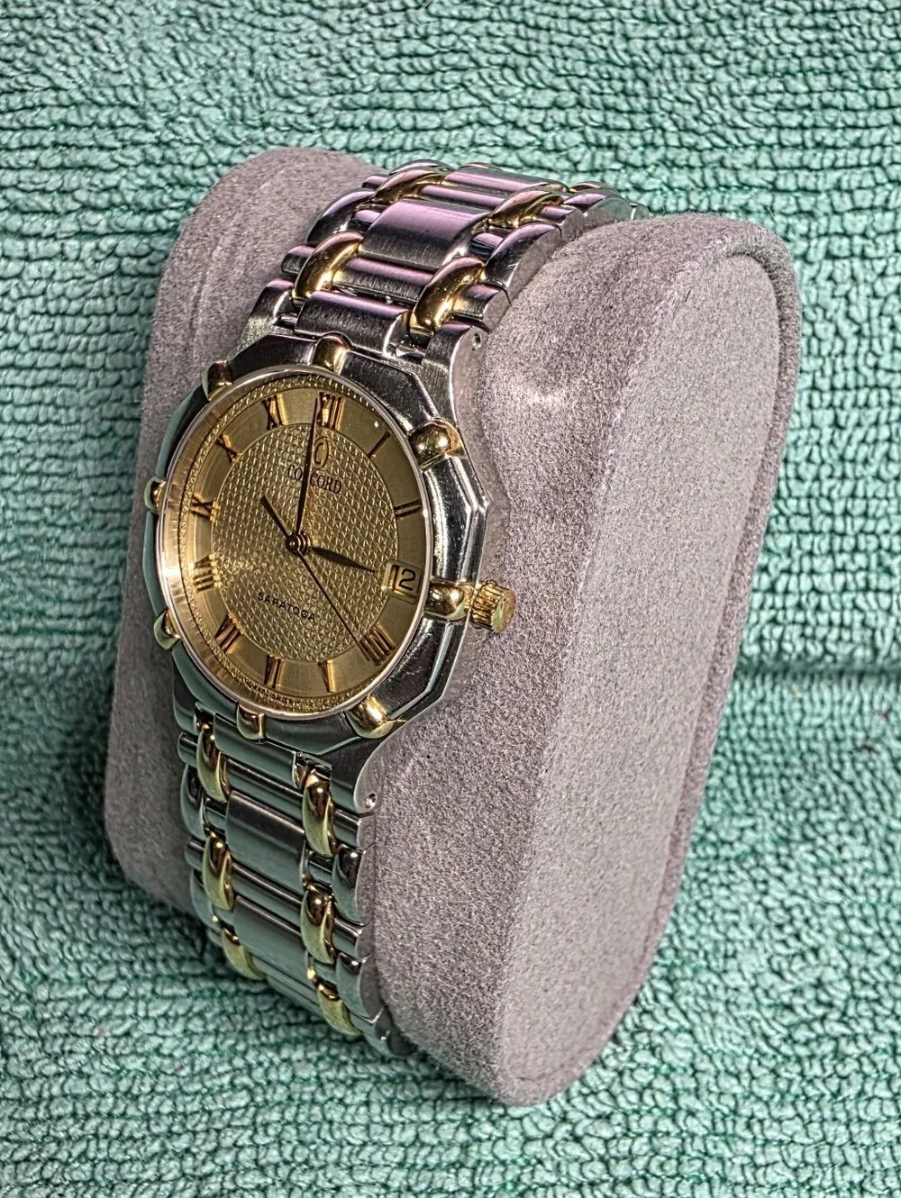 Concord Saratoga Two-Tone, Gold Dial Ladies Watch With Boxes and Papers